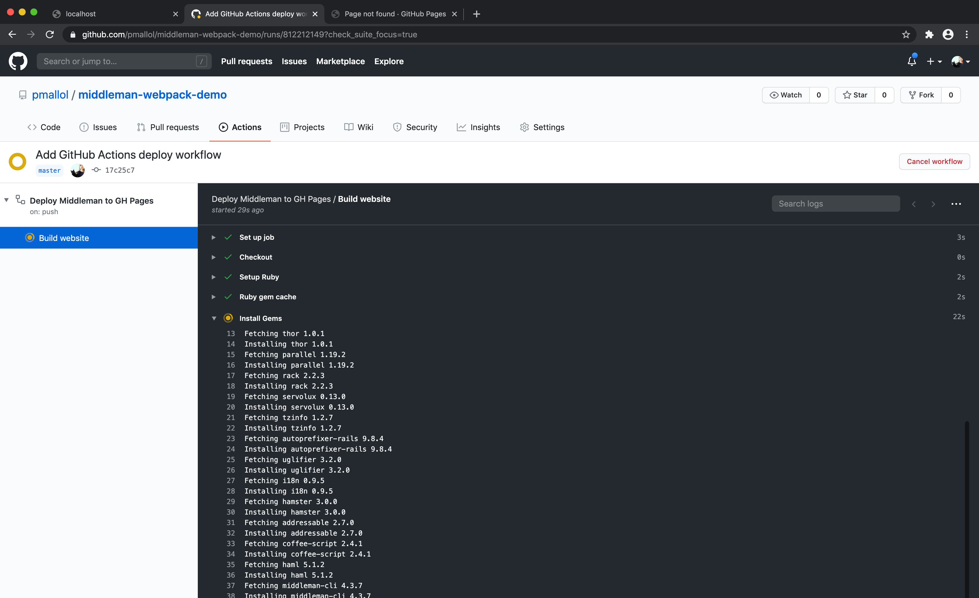 Deploying Middleman with GitHub Actions Manas.Tech