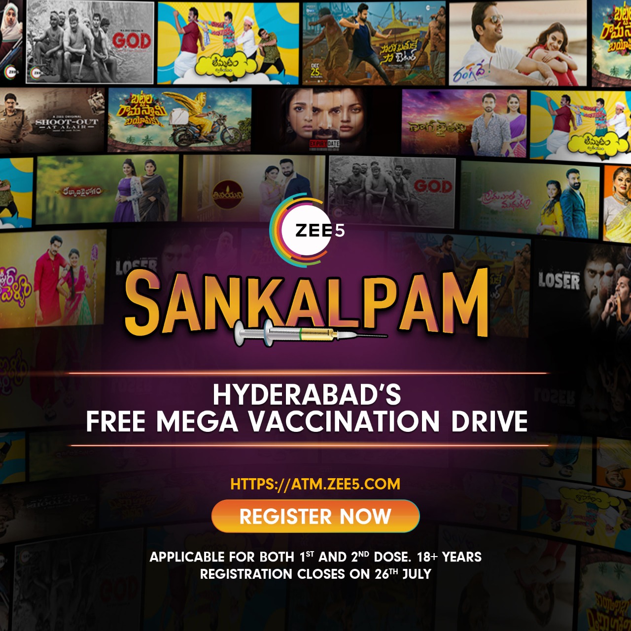 Zee Announces Sankalpam A Free Vaccination Drive ManaStars