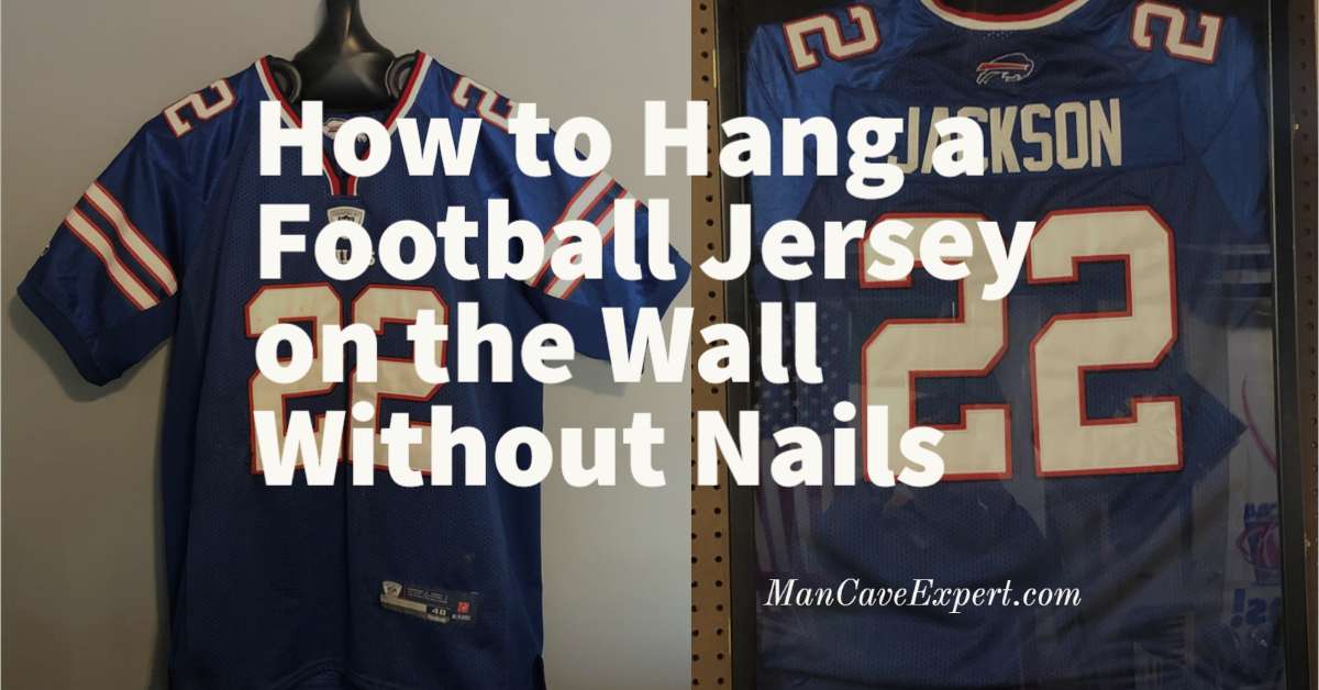 How to Hang a Football Jersey on the Wall Without Nails