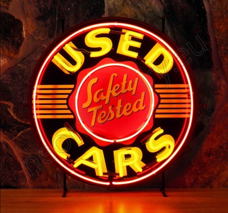 Used Cars 24" Neon Neon Signs Mancave Madness