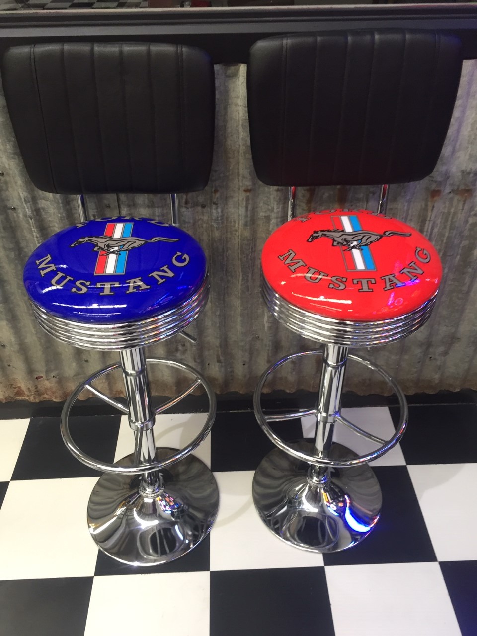 Ford Mustang Stool Set Stools Mancave Madness