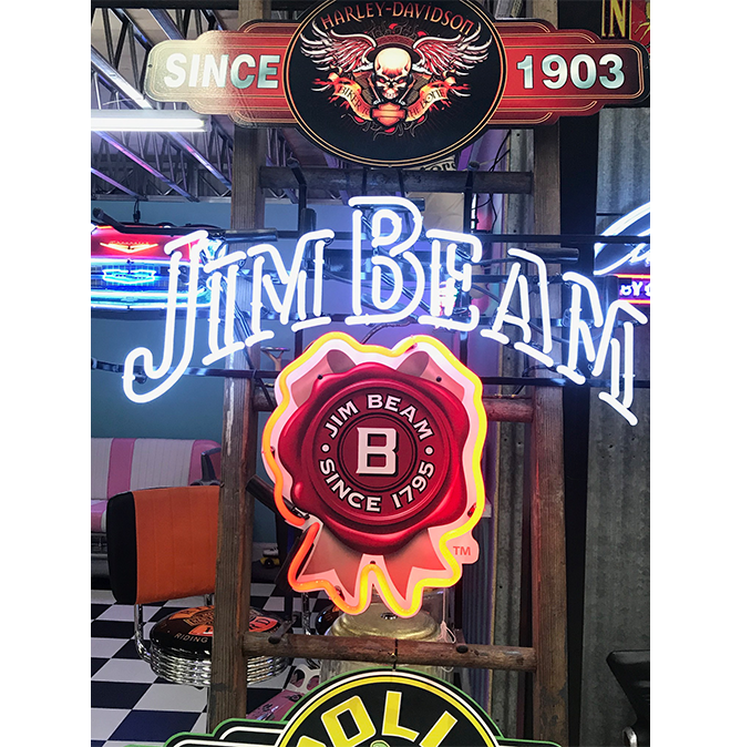 Jim Beam Neon Neon Signs Mancave Madness