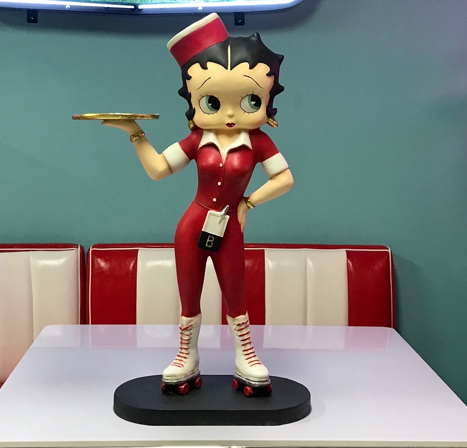 Betty Boop Waitress 3ft Statue Mancave Madness