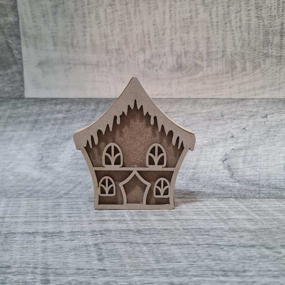 Freestanding Houses with embellishments Manchester Craft Blanks