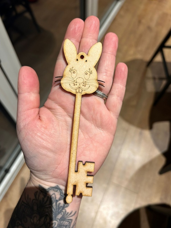 Easter Bunny Keys Manchester Laser Cuts