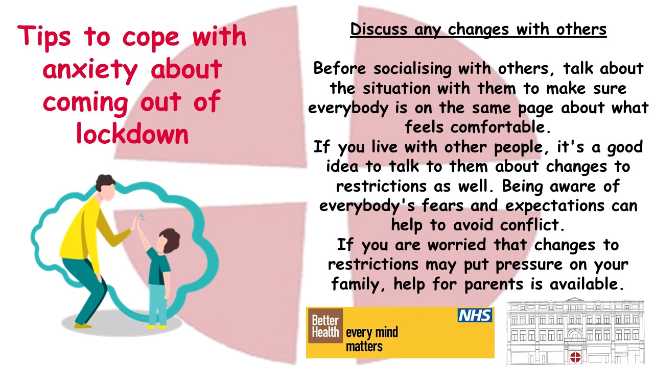 Tips for coping with anxiety around coming out of lockdown Manchester