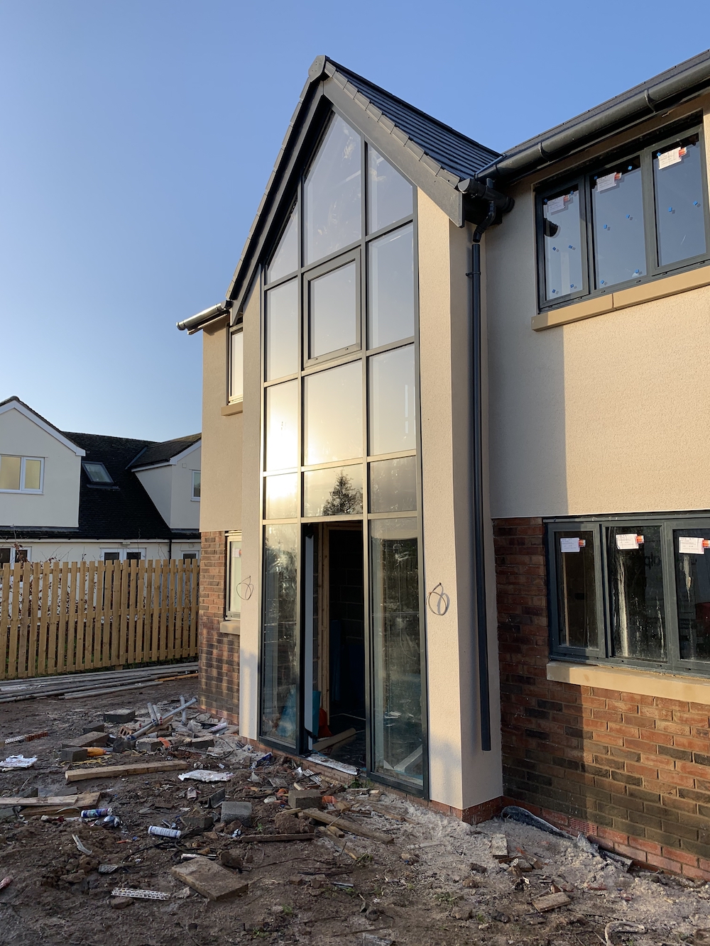 SF52 Curtain Walling & SPW600 Aluminium Windows Kelsall Cheshire