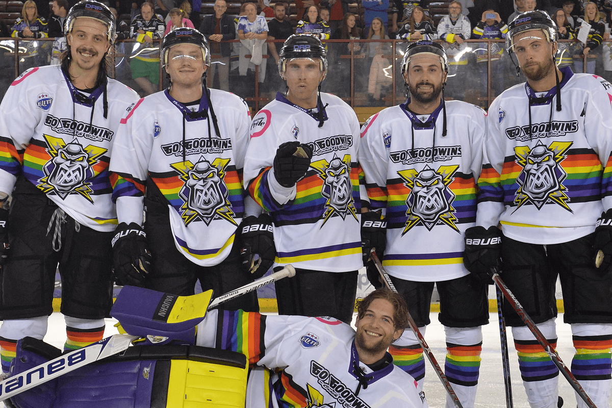 Get your Pride jerseys from noon today!!! Manchester Storm