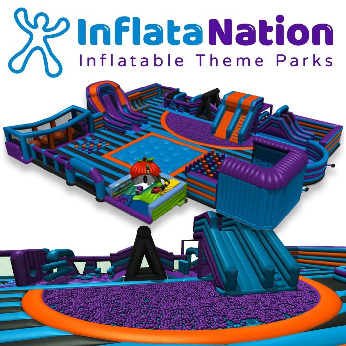 Just opened Inflata Nation the UK's first inflatable theme park in