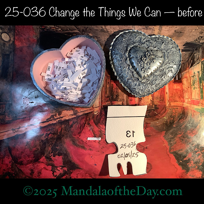25036 Change the Things We Can Mandala of the Day