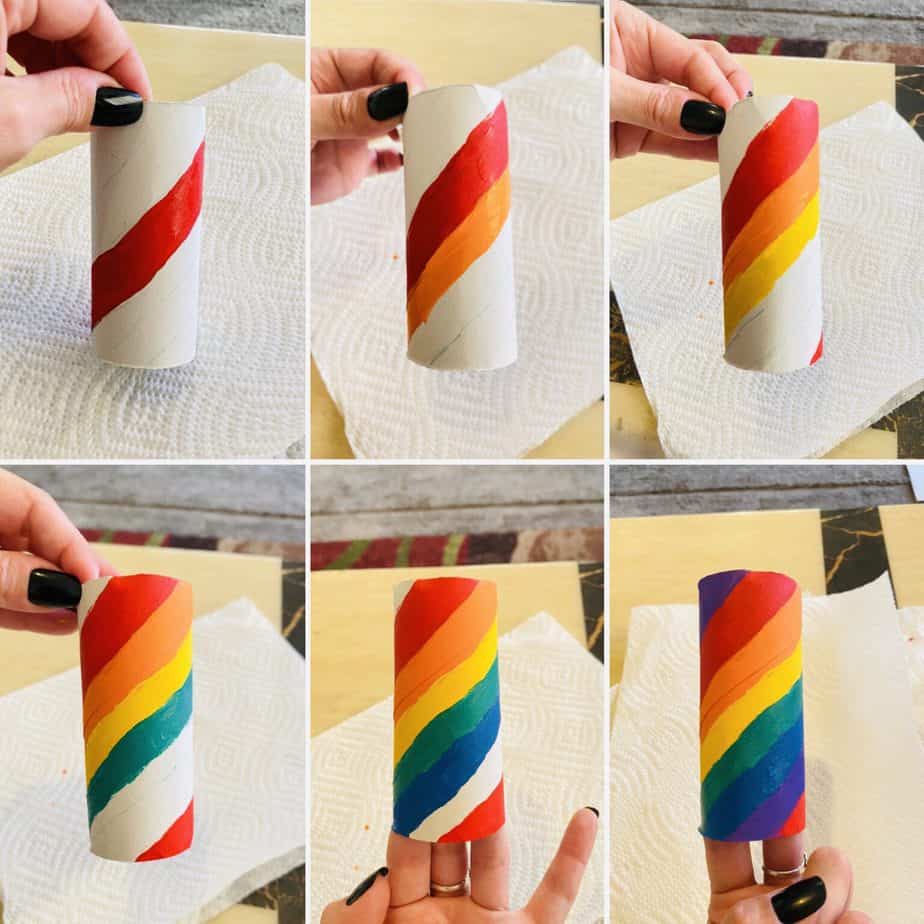 Toilet Paper Roll Rainbow Craft Windsock Fast FUN Easy for Kids!