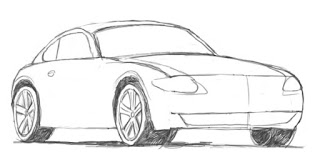 смотреть как нарисовать машину