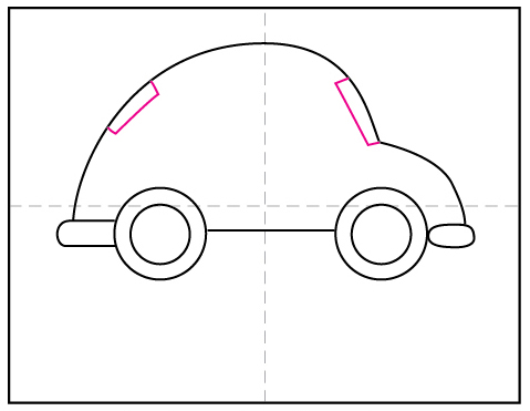 смотреть как нарисовать машину