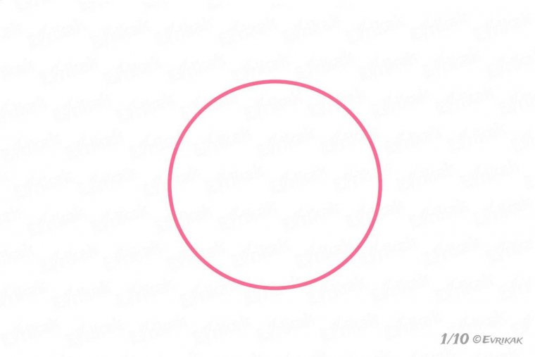 нарисовать пиццу по клеточкам