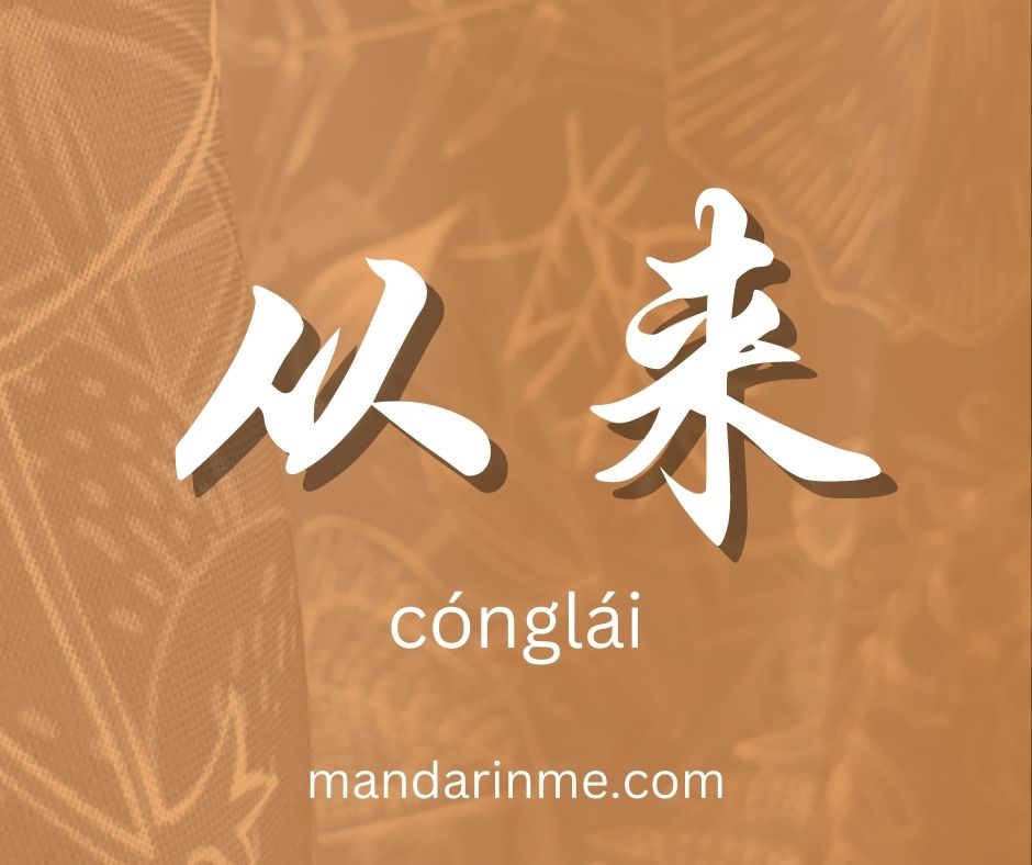 Penggunaan 从来 (Conglai) Dalam Bahasa Mandarin MandarinMe