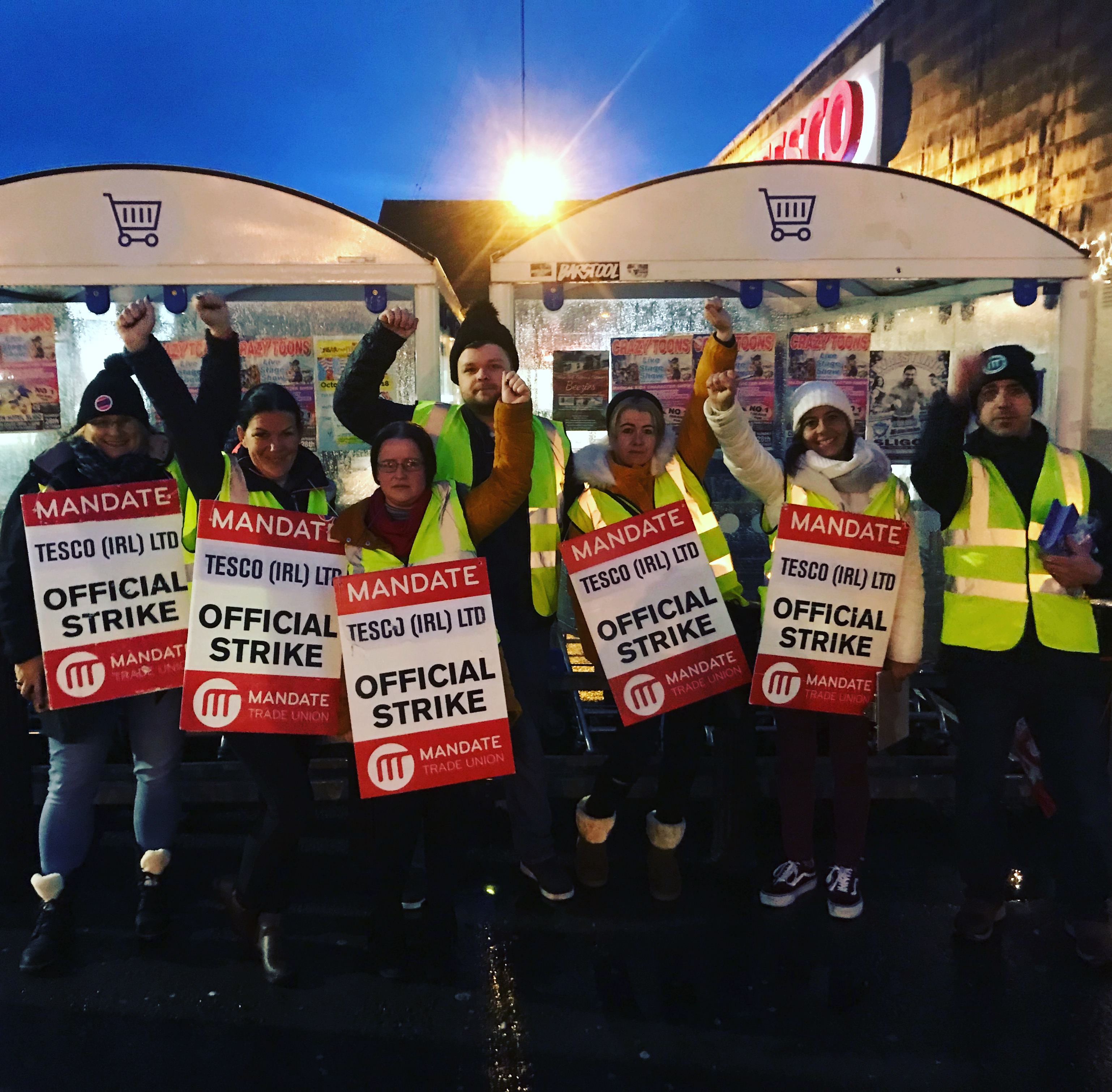 Tesco Sligo workers announce two more strike dates before Christmas