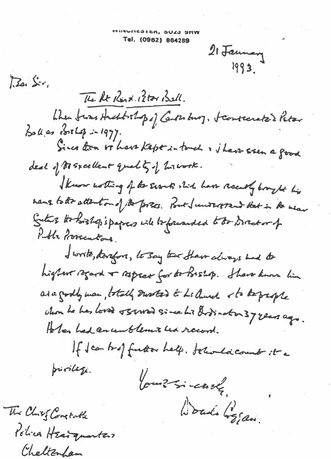 Letters in Support of Peter Ball Make Extraordinary Reading