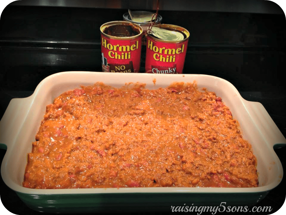 Chili Dog Cornbread Casserole Recipe Mandee & Co.
