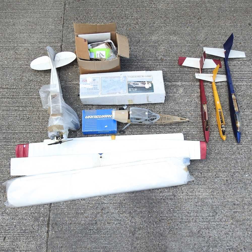 Lot 430 A collection of model plane parts