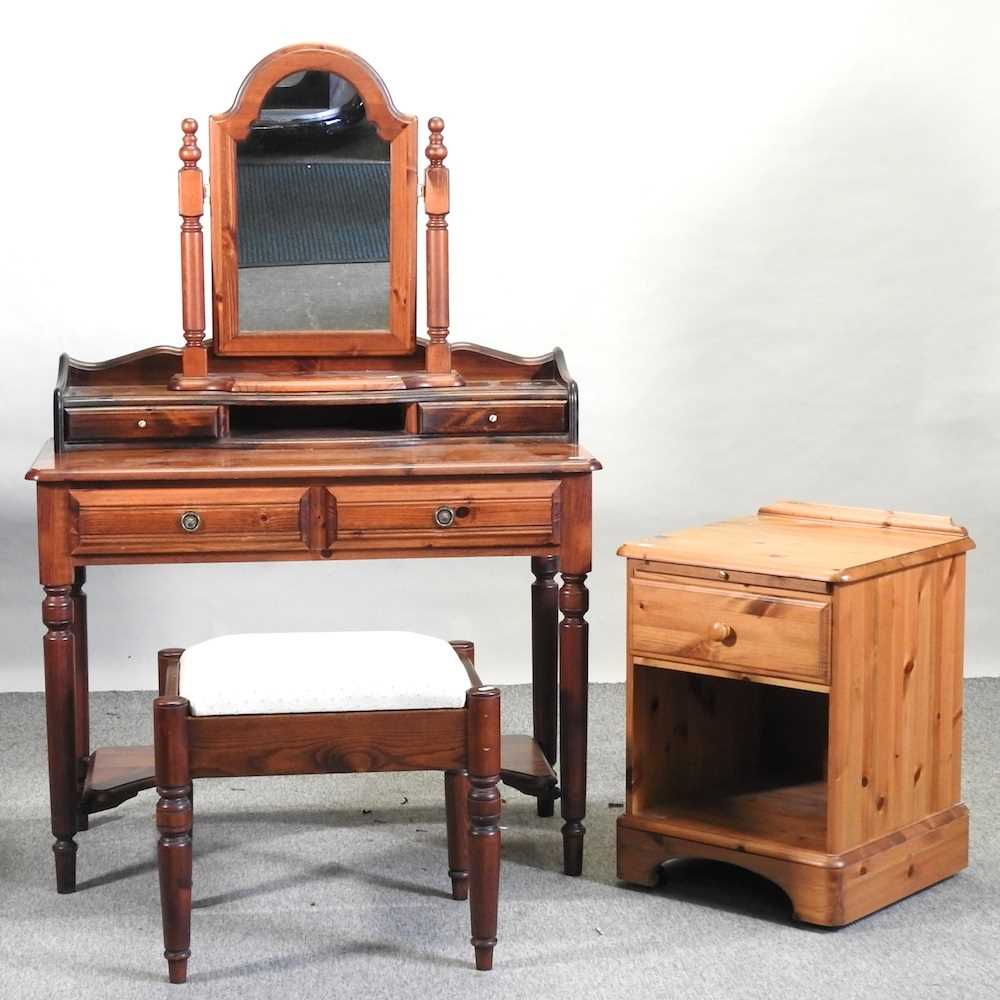 Lot 481 A Ducal pine dressing table,