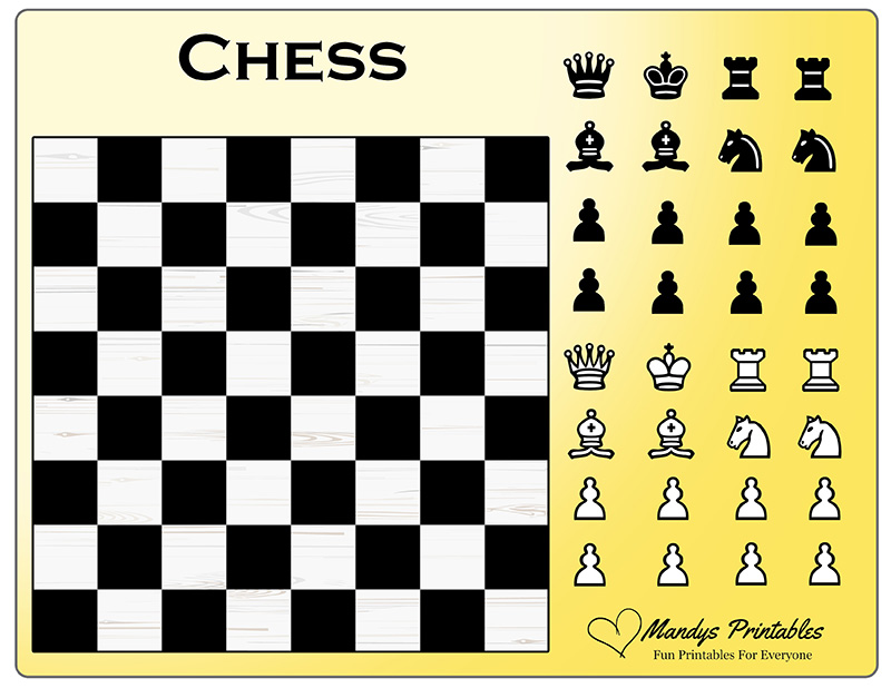 Free Printable Chessboard & Pieces – Download Now!