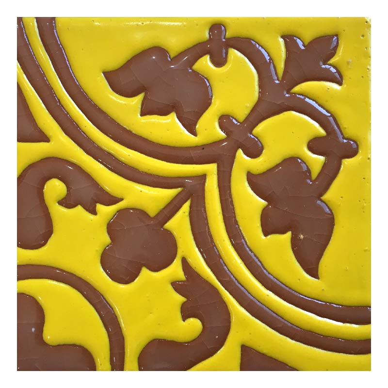Decorative ceramic tile
