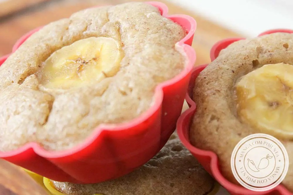 Muffin de Banana e Canela Manga com Pimenta