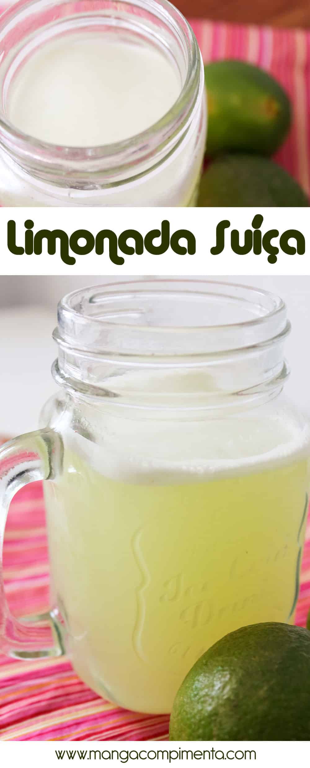 Como fazer Limonada Suíça Refresco de Verão Manga com Pimenta