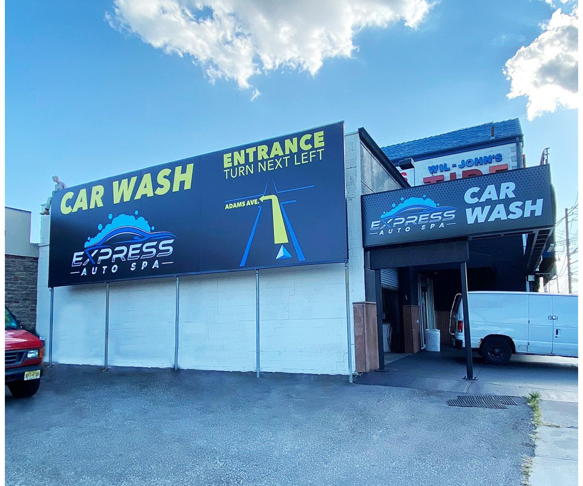 Express Auto SpaCar Wash Manhattan Signs