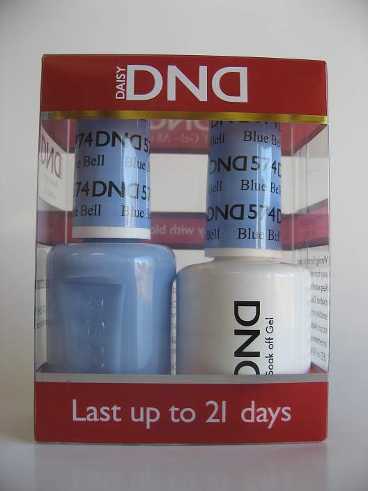 DND Soak Off Gel & Nail Lacquer 574 Blue Bell Manicure Pedicure