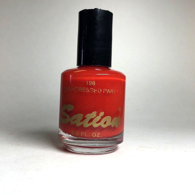 SATION Nail Polish 198 Overdressed Party Old Style Bottle