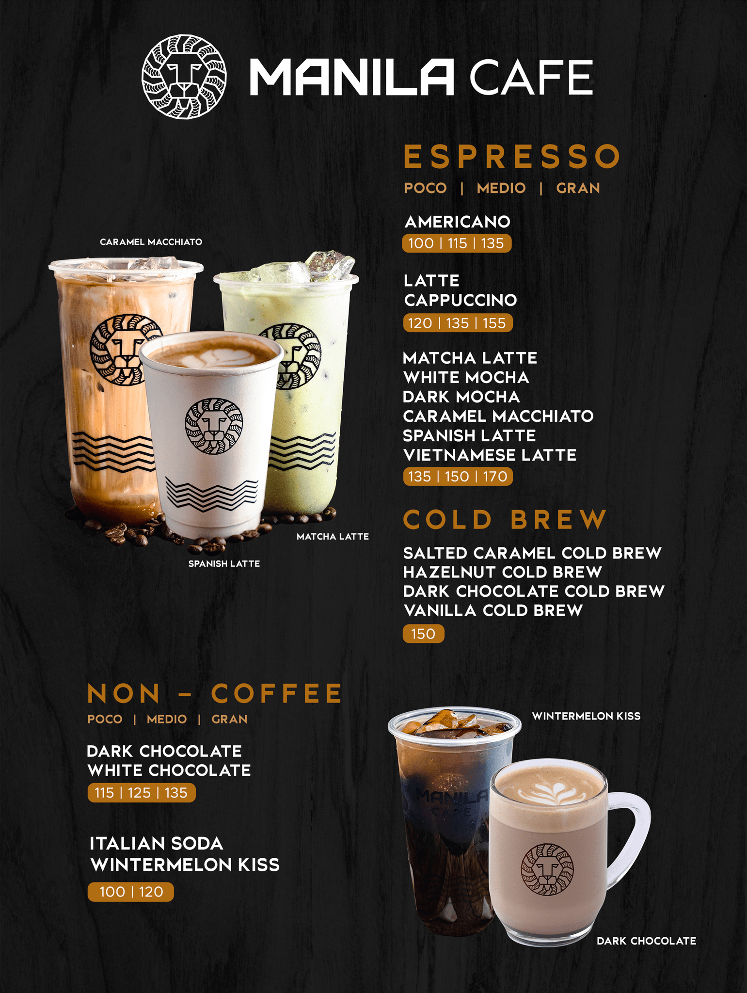 Our Menu Manila Cafe