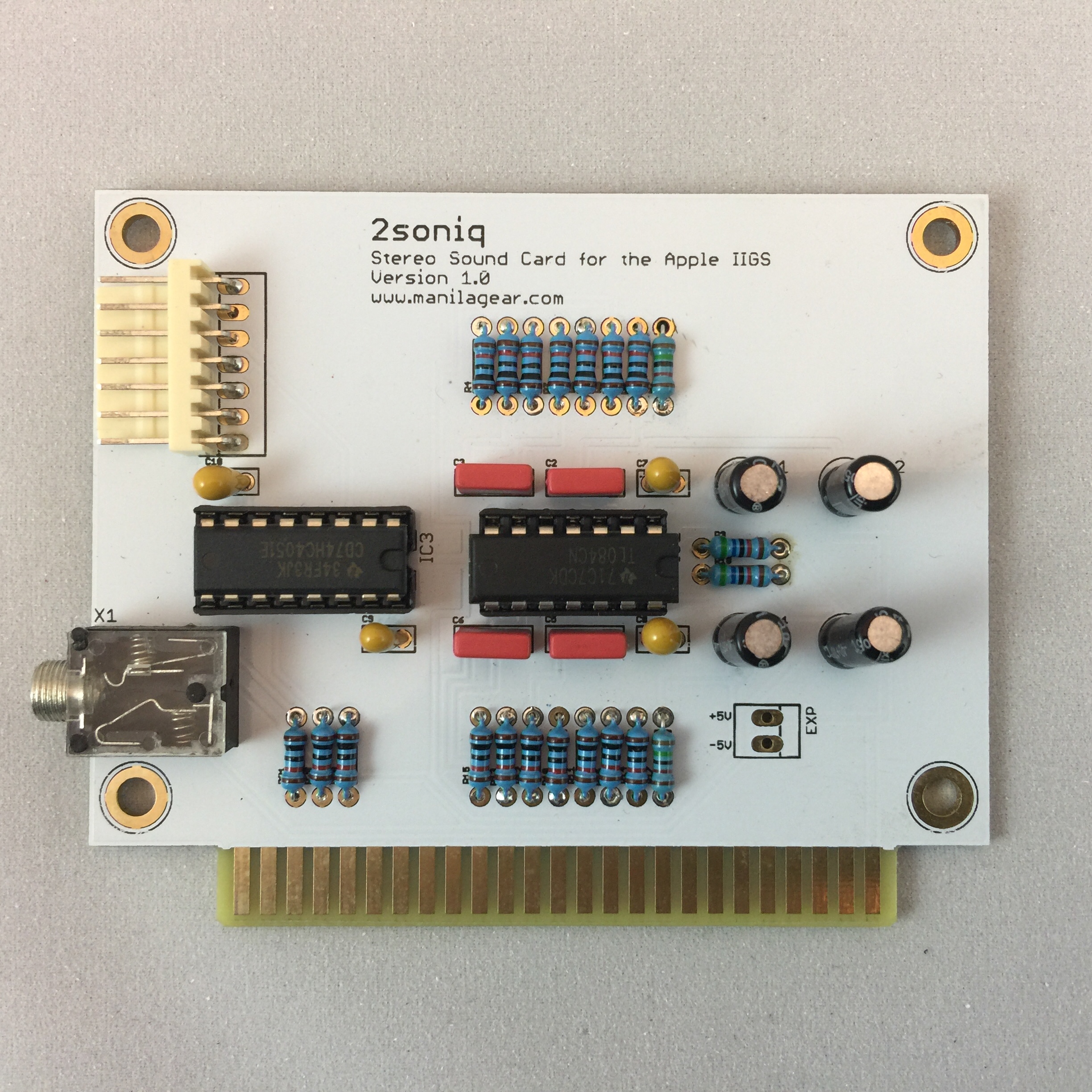 2soniq Stereo Sound Card Manila Gear