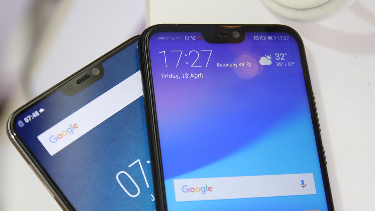 List of Smartphones with Notch at sub P20k price