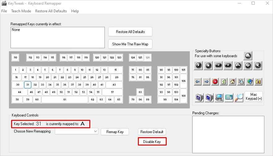How to Disable a Key on Keyboard