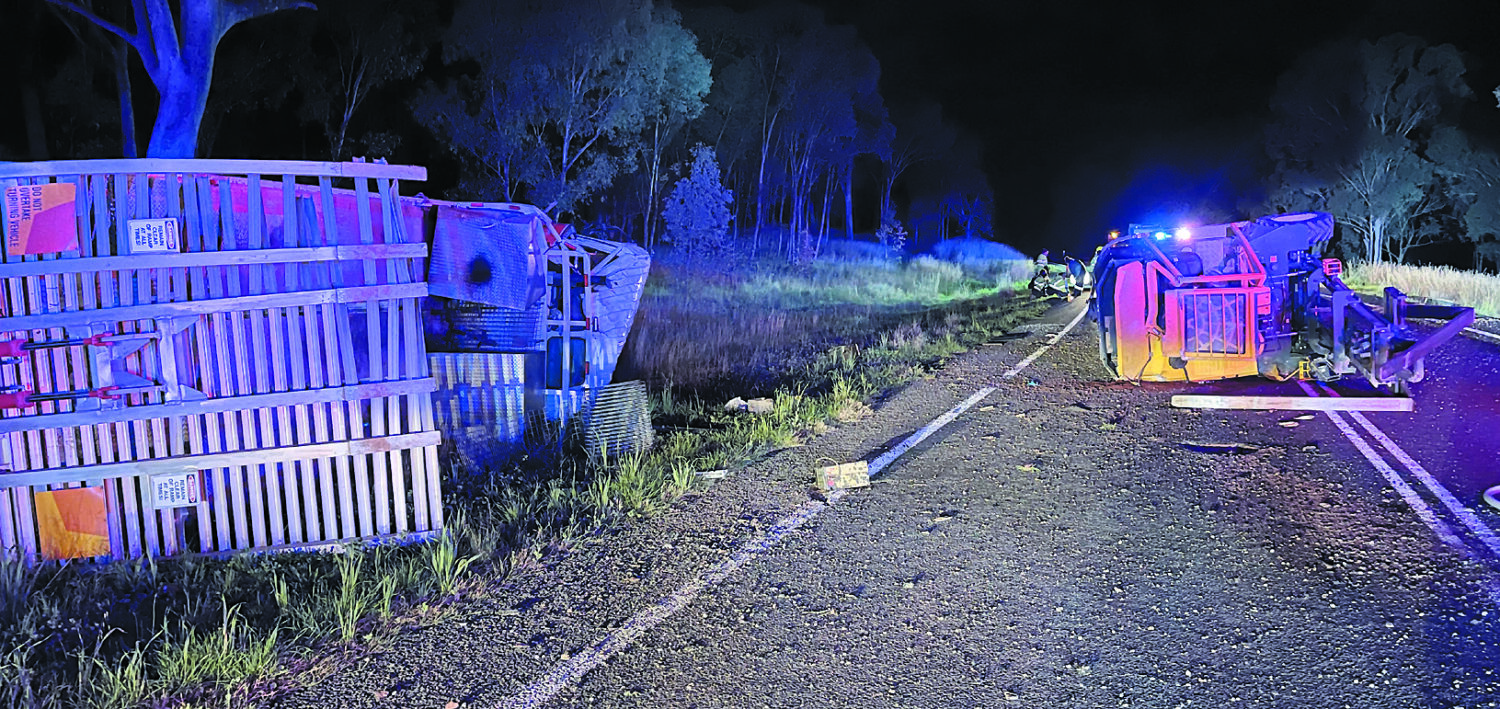 Five Men escape serious injury in truck accident Manilla Express