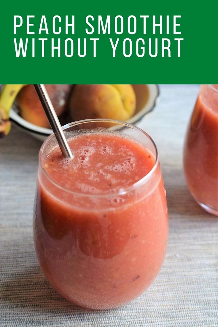 Peach smoothie without yogurt Maninio Healthy Recipes