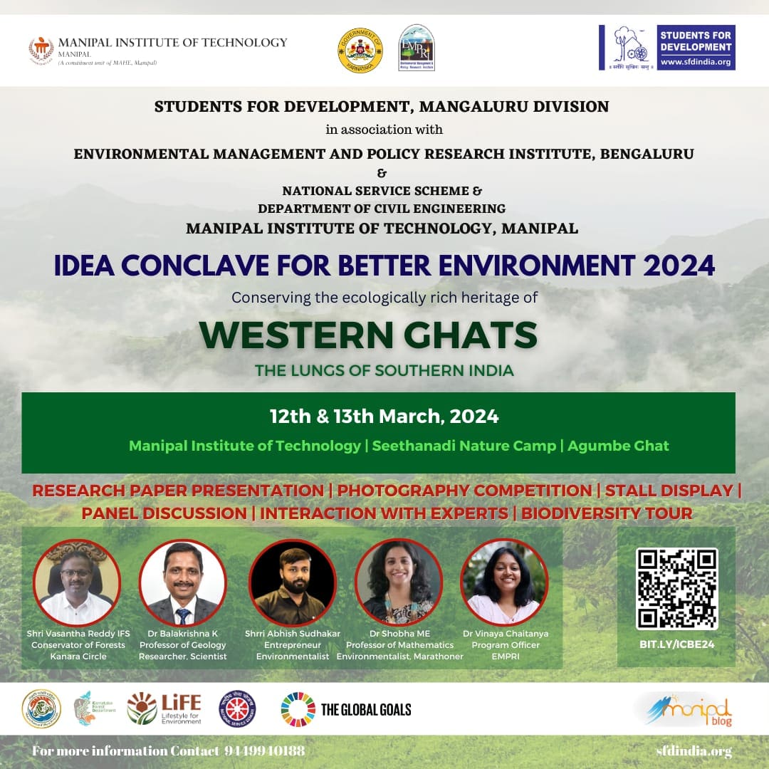 Idea Conclave For Better Environment on 12th and 13th March ManipalBlog