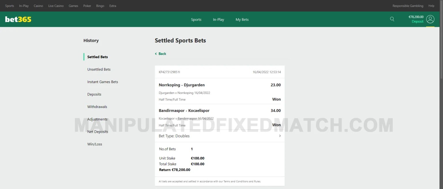 Manipulated Fixed Matches Buy Football Fixed Matches, Reliable Fixed