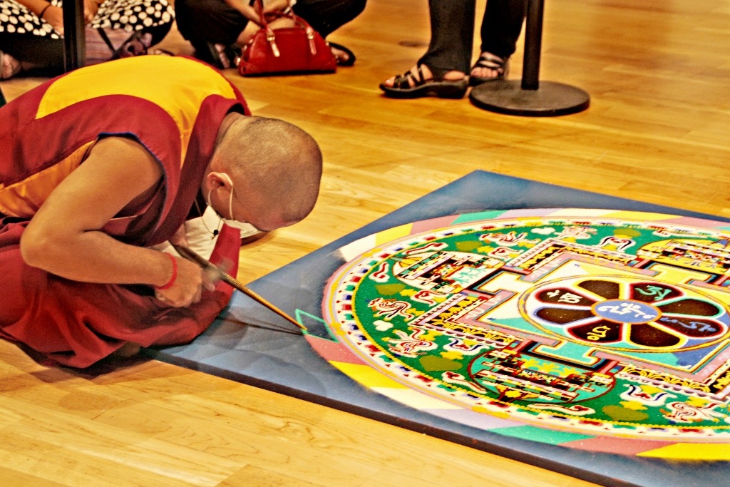 Creating A Sand Mandala Manipulated Reality