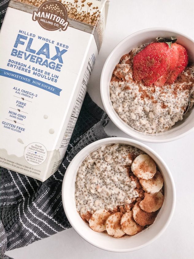 Vanilla Chai Overnight Oats Manitoba Flax Seed Milling Company