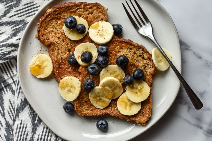 Vegan Flax French Toast with Berries Manitoba Flax Seed Milling Company