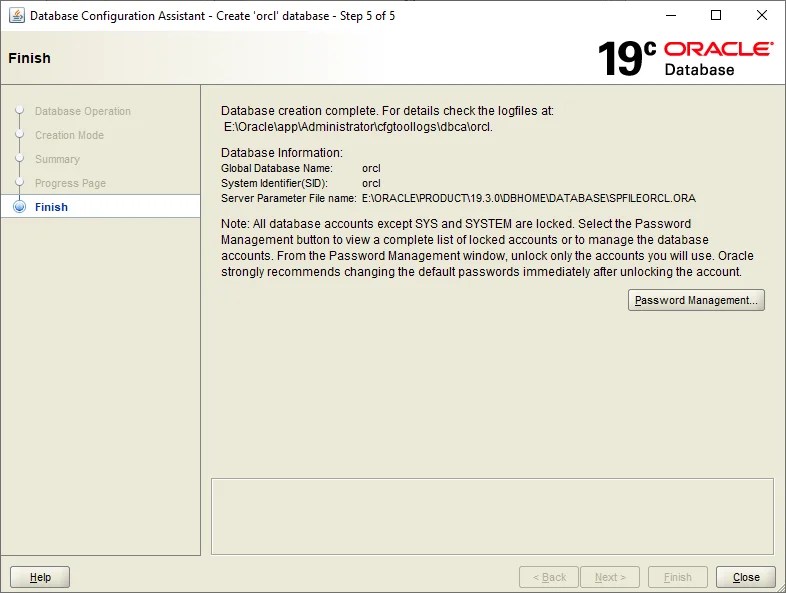 oracledatabasecreatestep4 Manjaro dot site