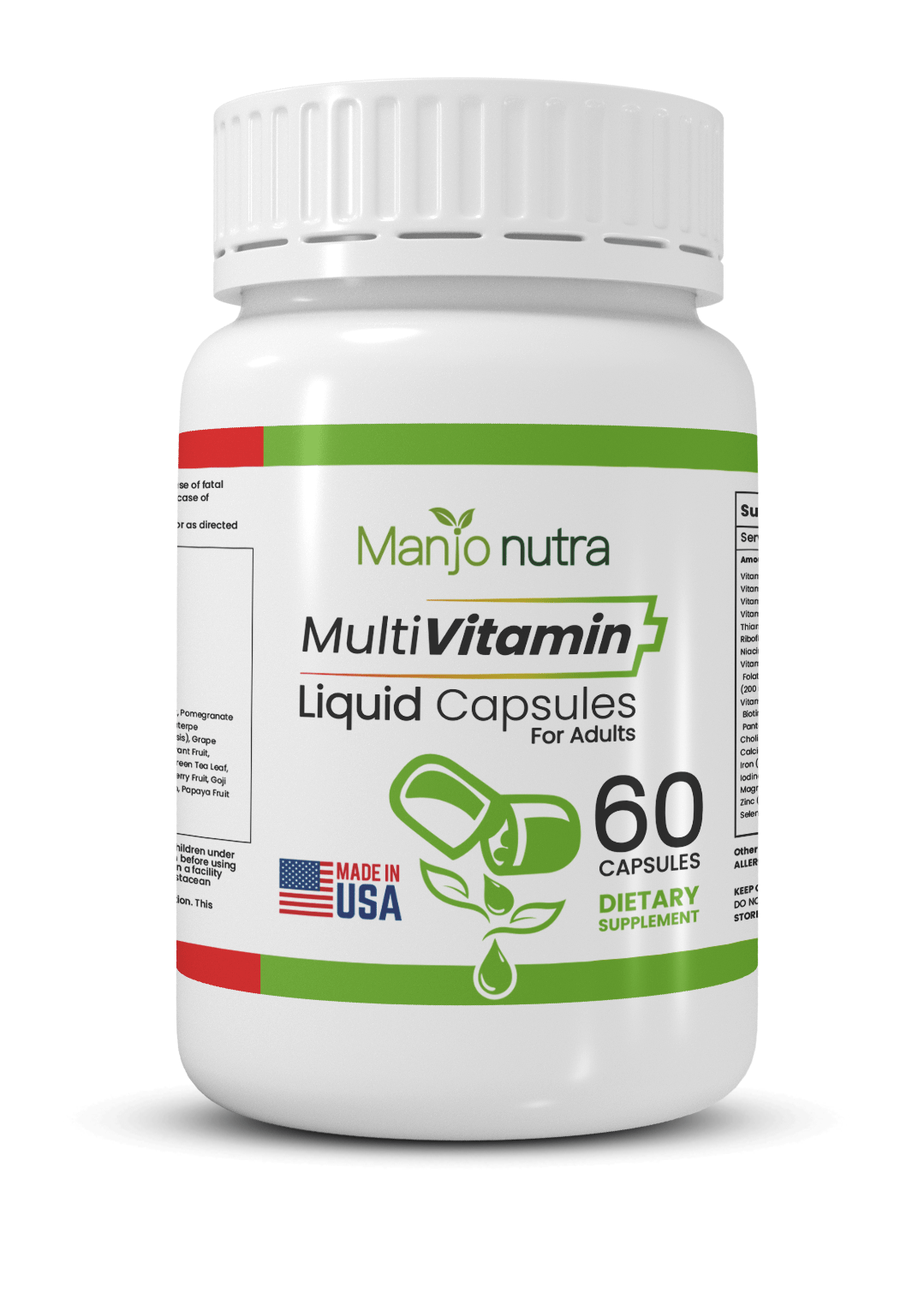 Adults Multivitamin Liquid capsules Manjonutra