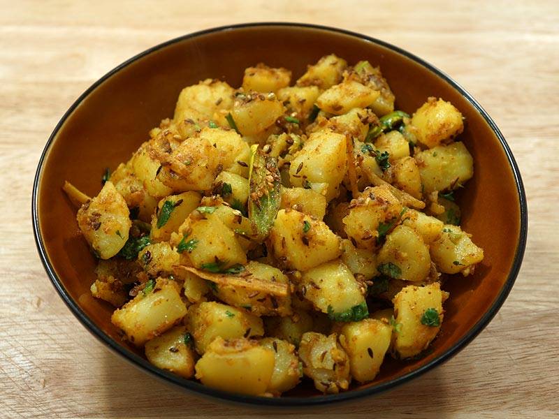 Aloo Jeera (Potatoes with Cumin Seeds) Manjula's Kitchen Indian
