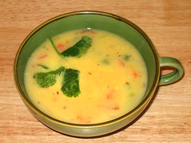 Corn Vegetable Soup Manjula's Kitchen Indian Vegetarian Recipes