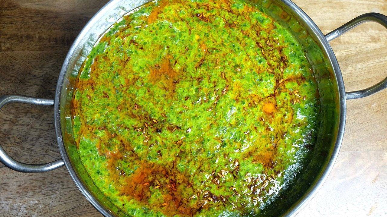 Palak (Spinach Curry) Manjula's Kitchen Indian Vegetarian Recipes