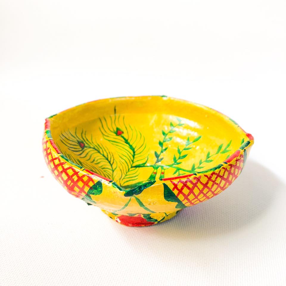 Manjusha Art Handmade Earthen Clay Traditional Deepak