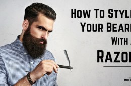 How to style a beard with a razor