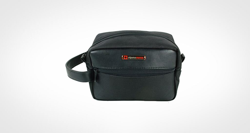 Alpine Swiss Hudson Kulturbeutel – Wasserabweisend, 24x15x12 Cm, Mit Außentasche & Tragegriff